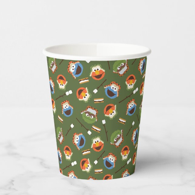 Camping Is S'more Fun With Friends Pattern Paper Cups (Left)