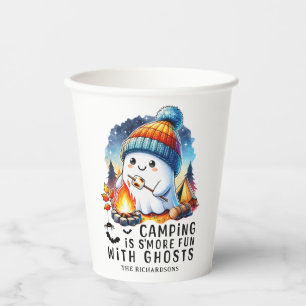 Camping is Smore Fun With Ghosts Halloween Paper Cups