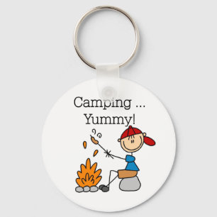 Camping is Yummy Tshirts and Gifts Key Ring