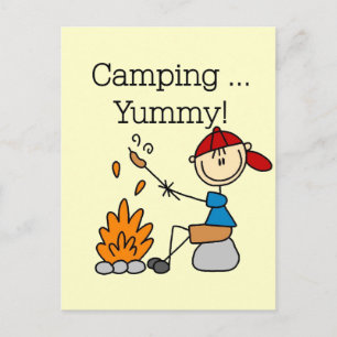 Camping is Yummy Tshirts and Gifts Postcard