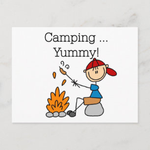 Camping is Yummy Tshirts and Gifts Postcard
