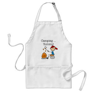 Camping is Yummy Tshirts and Gifts Standard Apron