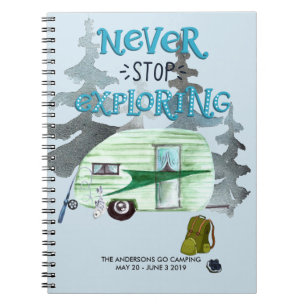 Camping Journal   Custom Road Trip Journal