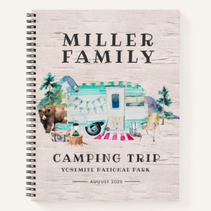 Camping Journal   Custom Road Trip Journal