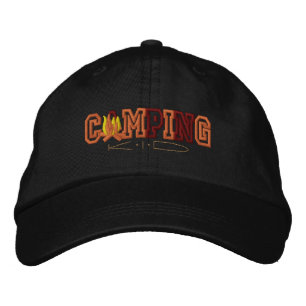 Camping Kid Embroidered Hat