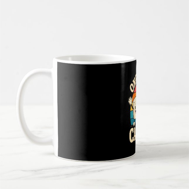 Camping kids cute marshmallow campfire  coffee mug (Left)