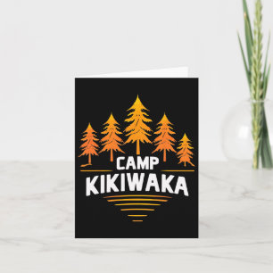 Camping Kikiwaka Summer Camp Forest Hiking Outdoor Card