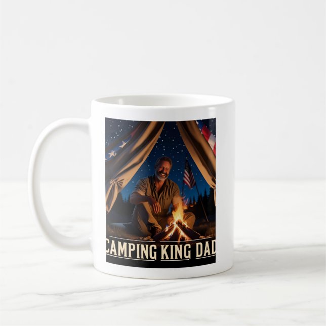 Camping King Dad Mug (Left)