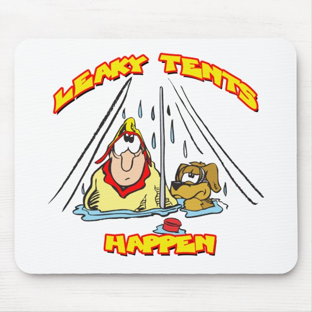 Camping-LeakyTents Mouse Mat (Front)