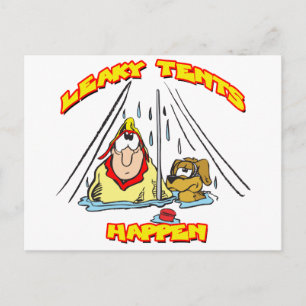 Camping-LeakyTents Postcard