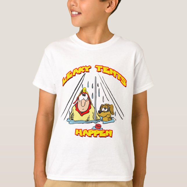Camping-LeakyTents T-Shirt (Front)