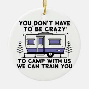 Camping Legend Since Forever Ceramic Tree Decoration