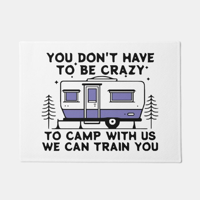 Camping Legend Since Forever Doormat (Front)