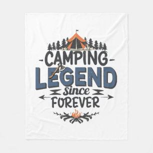 Camping Legend Since Forever Fleece Blanket