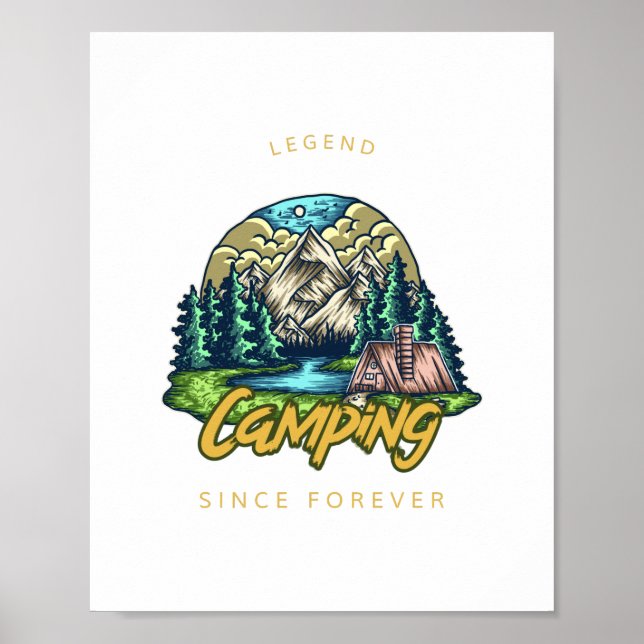 Camping Legend Since Forever  Poster (Front)