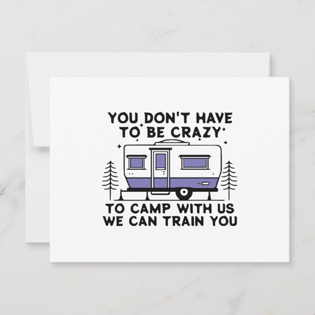 Camping Legend Since Forever RSVP Card (Front)