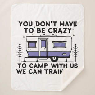 Camping Legend Since Forever Sherpa Blanket