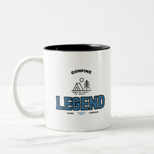 Camping Legend Since Forever Two-Tone Coffee Mug
