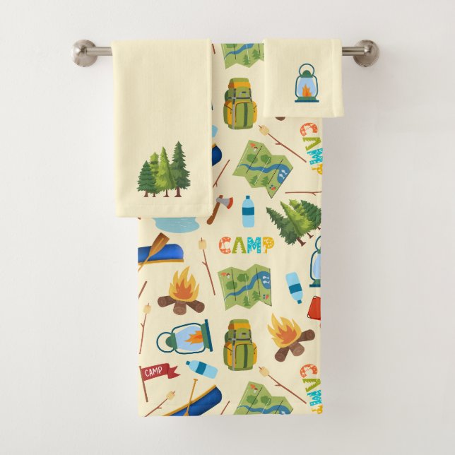 Camping Life Bath Towel Set (Insitu)