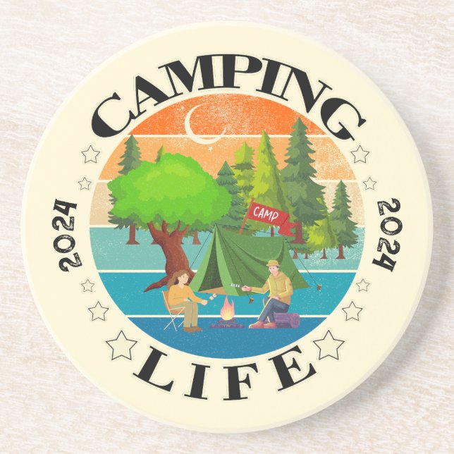 Camping Life Coaster (Front)