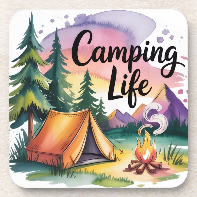 Camping Life Coaster (Front)
