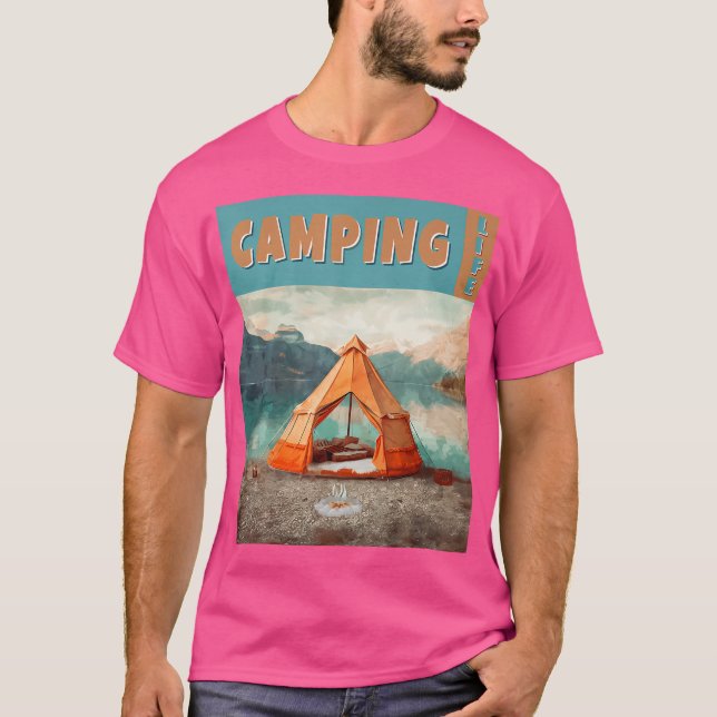 Camping Life For Life Camper Fuuny Camping Partner T-Shirt (Front)