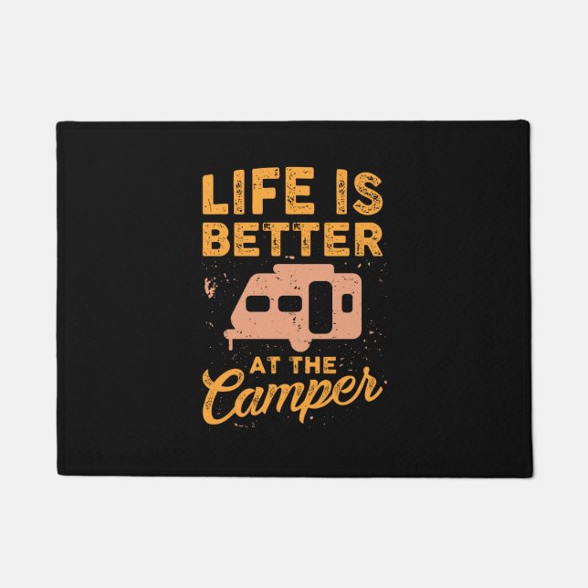 Camping - Life Is Better At The Camper Doormat (Front)