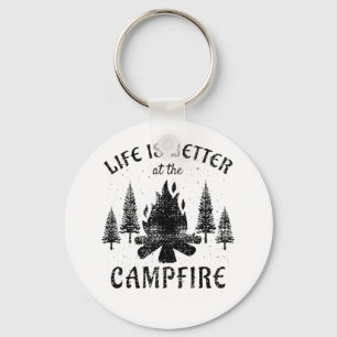 Camping - Life Is Better By The Campfire Key Ring
