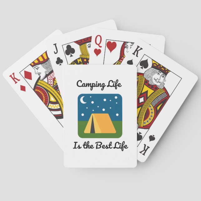 Camping Life is the Best Life Playing Cards (Back)