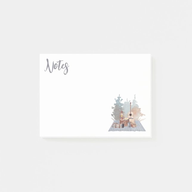 Camping Life Outdoor Adventure Post-it Notes (Front)