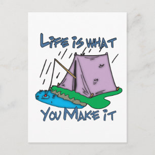 Camping Life Postcard