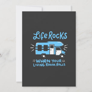 Camping - Life Rocks Invitation
