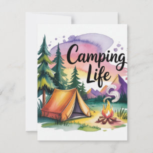 Camping Life RSVP Card