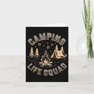 Camping Life Squad Campfire 2025 Camper Trip Campi Card