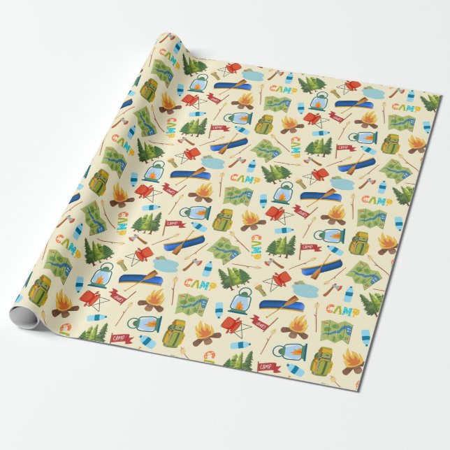 Camping Life Wrapping Paper (Unrolled)