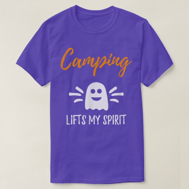 Camping Lifts My Spirit  Funny Campers Halloween G T-Shirt (Design Front)