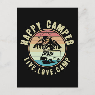 Camping- Live. Love. Camp Outdoors Postcard