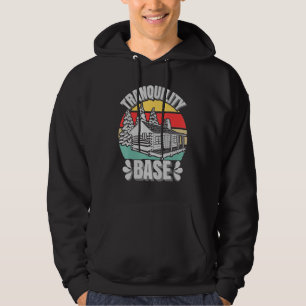 Camping Log Cabin Tranquillity Base Camper Vacatio Hoodie