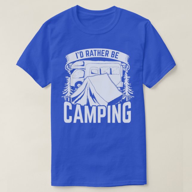 Camping Lover Caravan Outdoor Camper Nature Campin T-Shirt (Design Front)