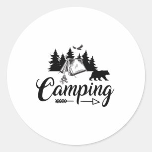 Camping Lover - Cool Camping Classic Round Sticker