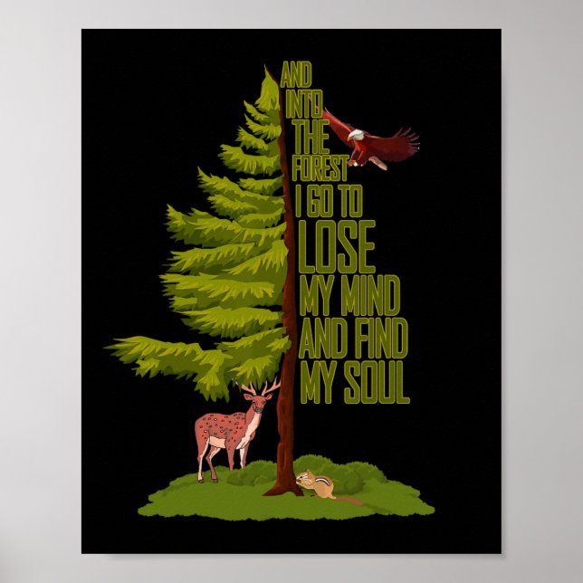 Camping Lover - Nature Adventure - And Into The Fo Poster (Front)