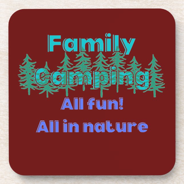 camping lovers coaster (Front)