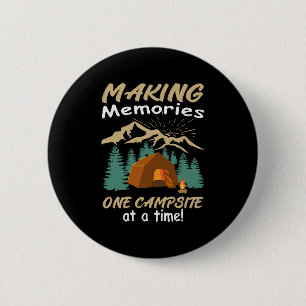CAMPING Making Memories 6 Cm Round Badge