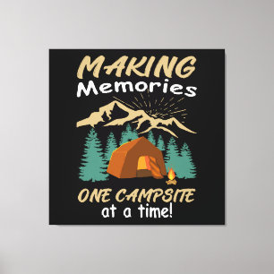 CAMPING Making Memories Canvas Print