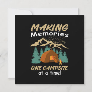 CAMPING Making Memories Invitation
