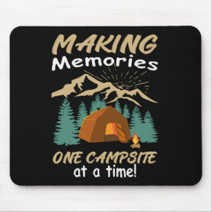 CAMPING Making Memories Mouse Mat