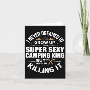 Camping Men Camper Rv Camping Vacation Camping Dad Card