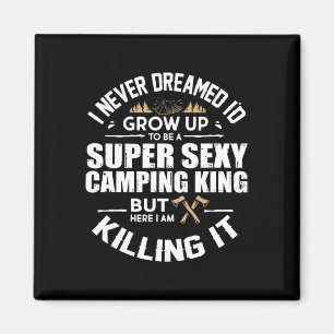 Camping Men Camper Rv Camping Vacation Camping Dad Magnet