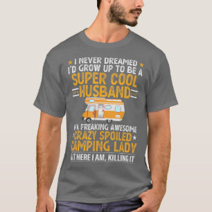 Camping Men Funny Valentines Day Camping Husband T-Shirt
