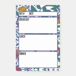 Camping Menu Meal Planning Tool Post-it Notes